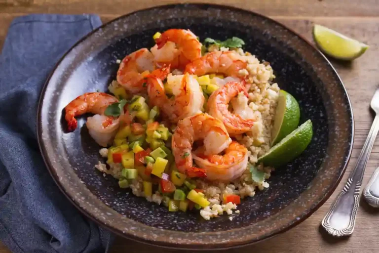 Shrimp and Avocado Bowls with Mango Salsa