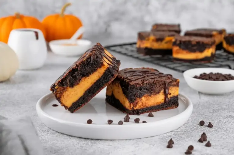 Pumpkin Cheesecake Swirl Brownies